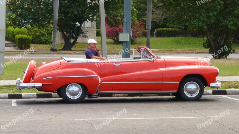 Cuba Havana Oldtimer Vehicle Auto