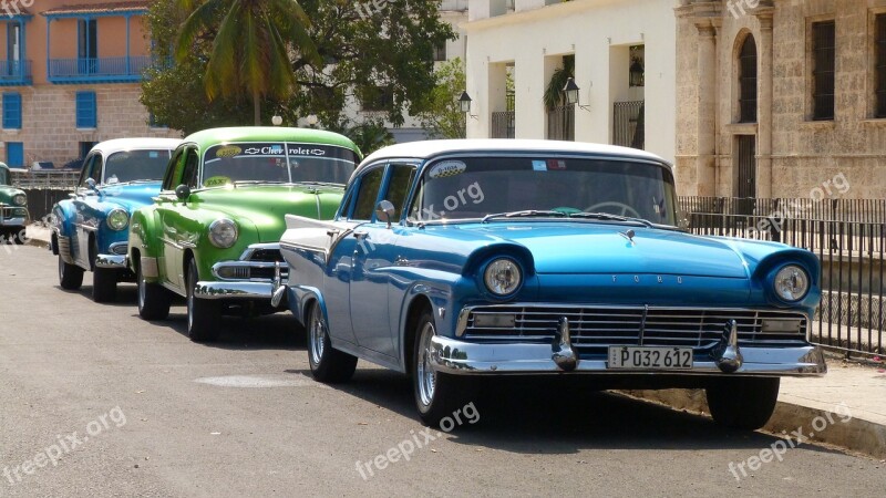 Cuba Havana Oldtimer Classic Automotive