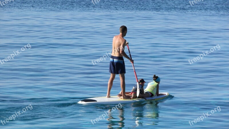 Paddle Surfboard Vacation Paddleboarding Leisure