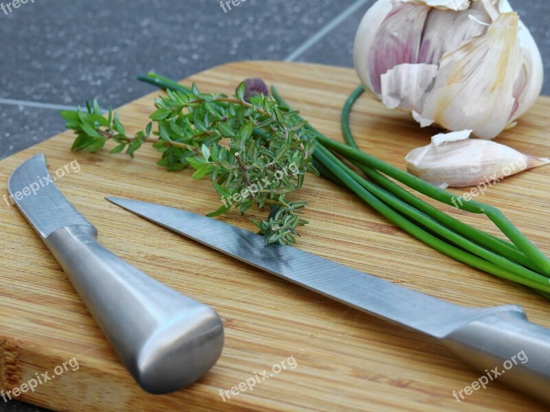 Herbs Rosemary Leek Chives Garlic