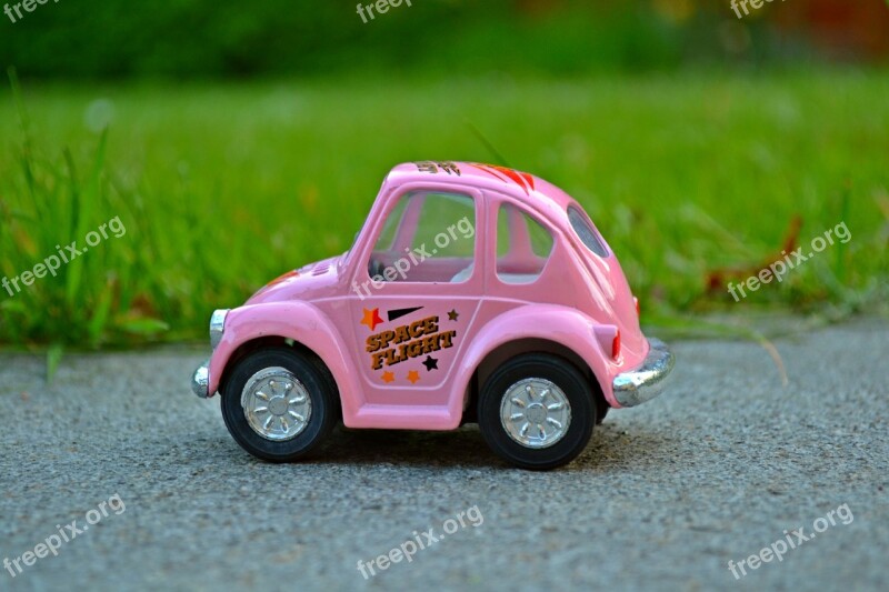 Car Miniature Pink Miniature Car Nature