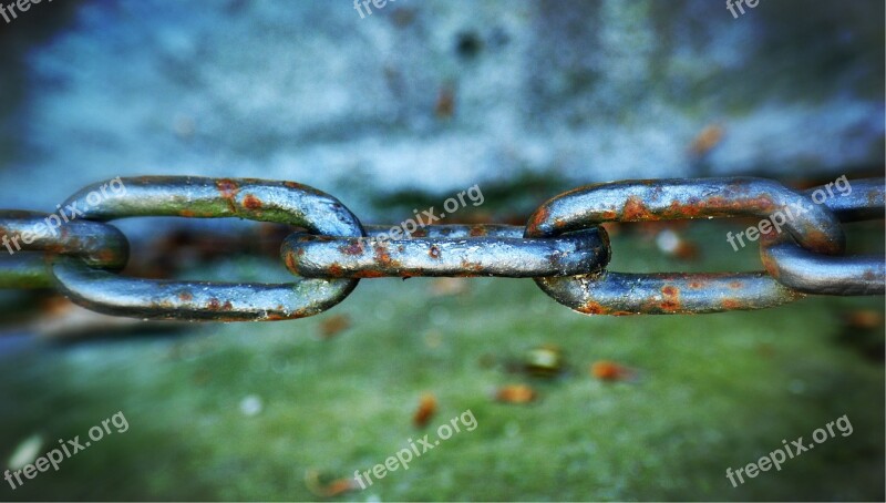 Chain Rust Metal Iron Links Of The Chain