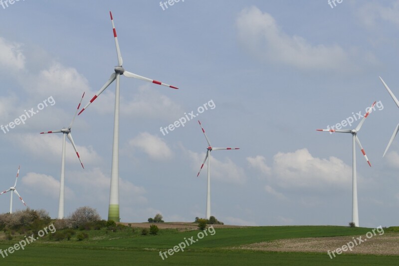 Wind Power Rotor Energy Eco Energy Windräder