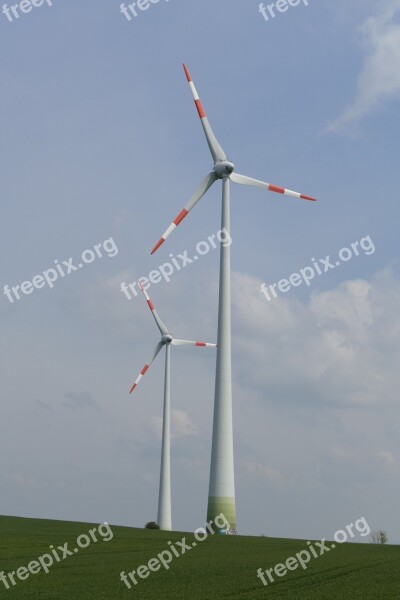 Wind Power Rotor Energy Eco Energy Windräder