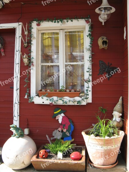 Window Old Window Glass Historically Flower Box