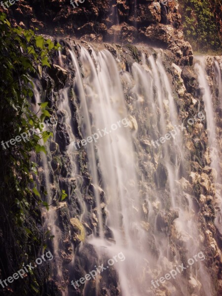 Waterfall Silk Ponytail Spain Forest