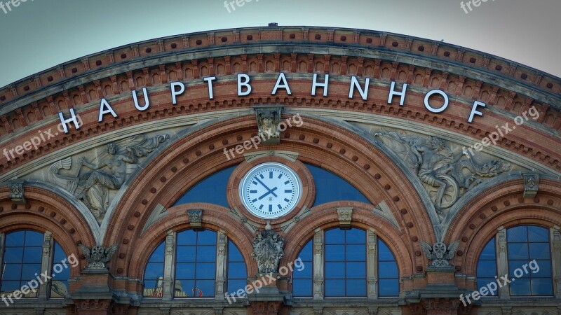 Railway Station Clock Window Station Clock Travel