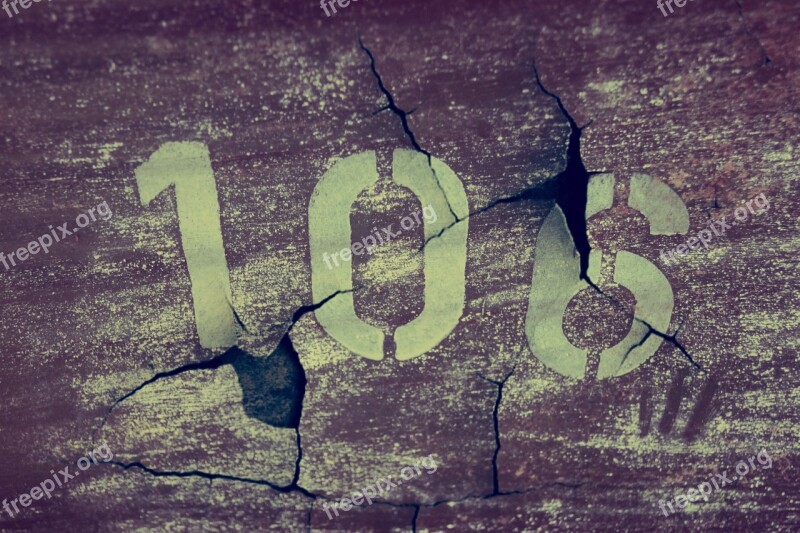 Number 106 Digits Cracks Decay