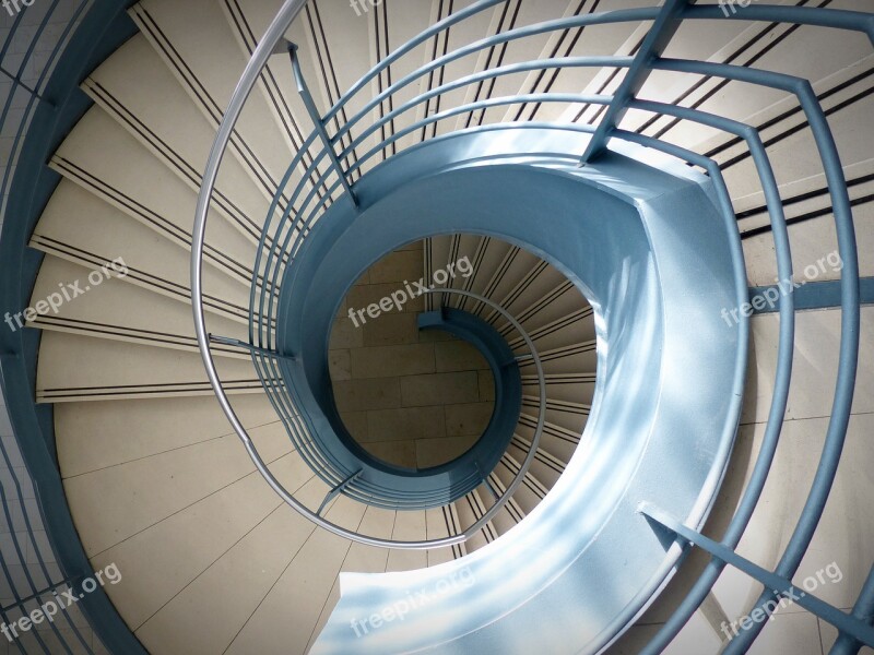 Spiral Staircase Stair Hole Gradually Railing Stairs