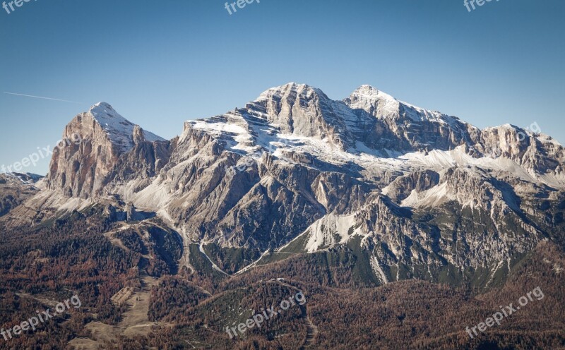 Tofane Cortina Dolomites Free Photos