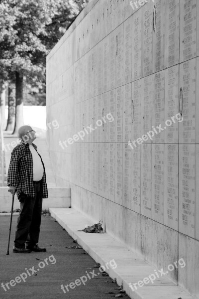 Remembrance Day Old Man Grief Lonely