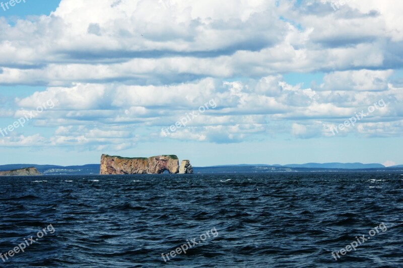 Gaspésie Sea Cloud Sky Blue