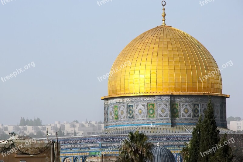 Israel Jerusalem Dome Rock Mosque