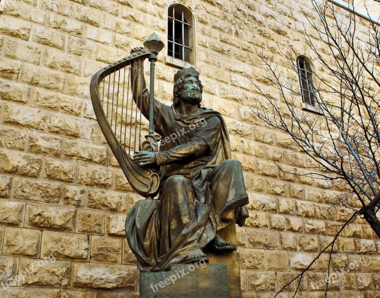 Israel Jerusalem Sion David Statue