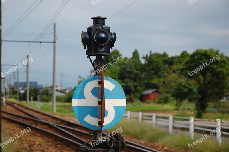 Train Local Lines Traffic Signals Countryside Echizen Railway