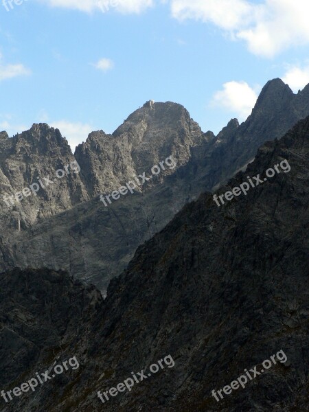 Lomnicky Peak Mountains Vysoké Tatry Observatorium Slovakia