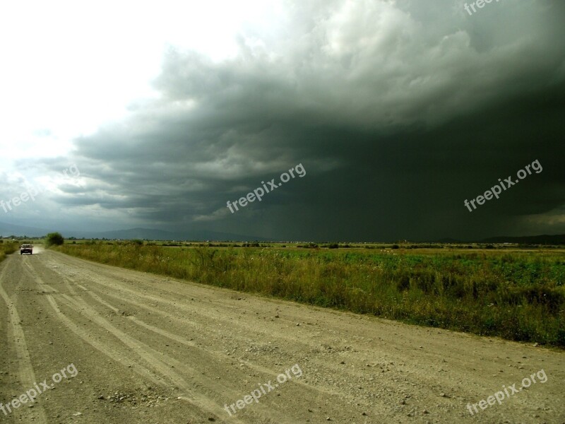 The Land Of The Storm Rain Landscape Before The Storm