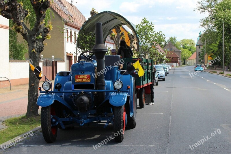 Lanz Bulldog Bulldog Tractor Oldtimer Agriculture