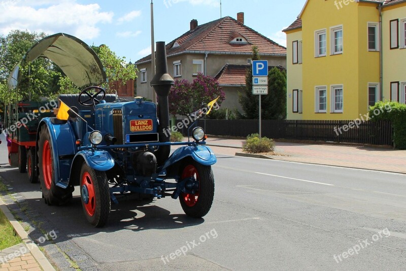 Lanz Bulldog Bulldog Tractor Oldtimer Agriculture