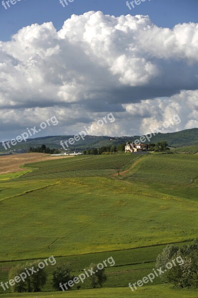 Italy Tuscany Chianti Siena Landscape