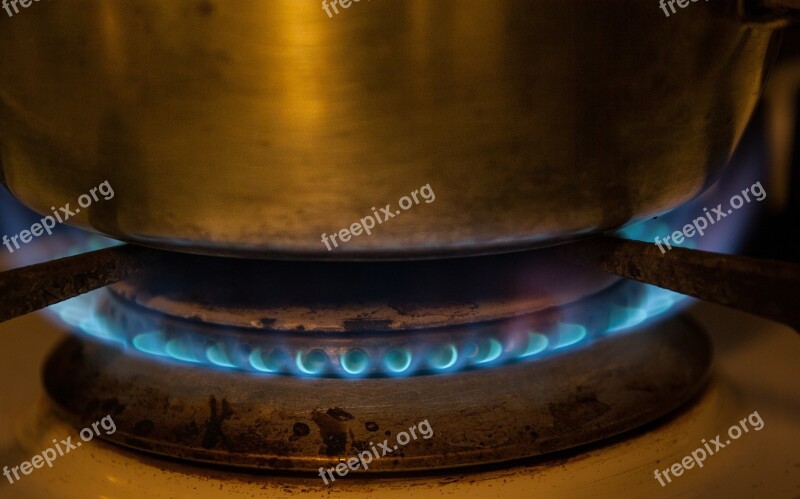 Kitchen Gas Flame Burner Fire