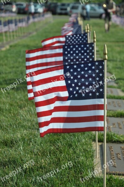 American Flag Flag Usa Independence Waving