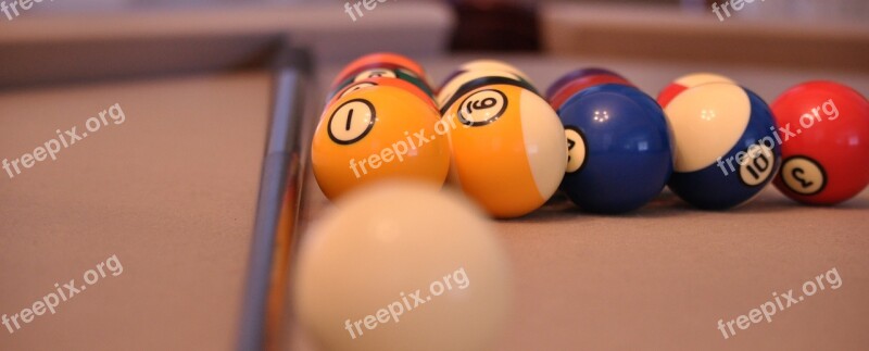 Pool Table Billiard Cue Ball Game