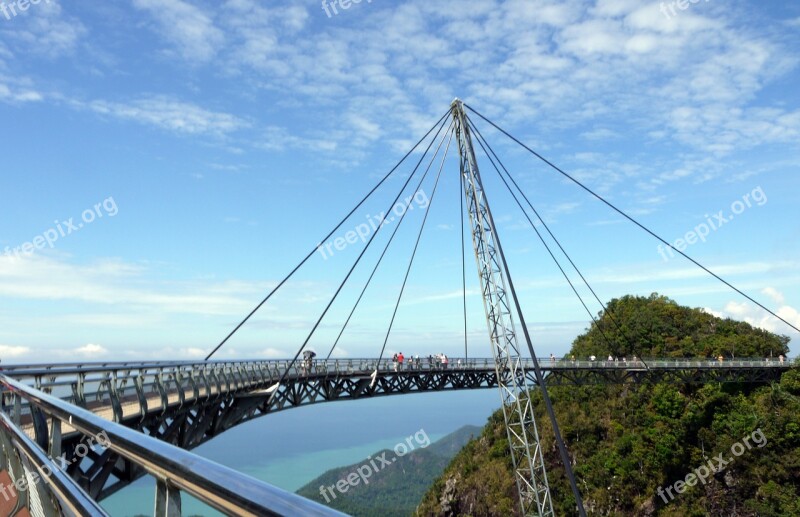 Langkawi Suspension Bridge Malaysia Free Photos