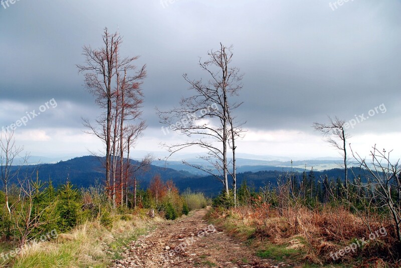 Mountains View Landscape Poland Beskids