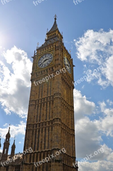 London Big Ben Westminster United Kingdom Landmark