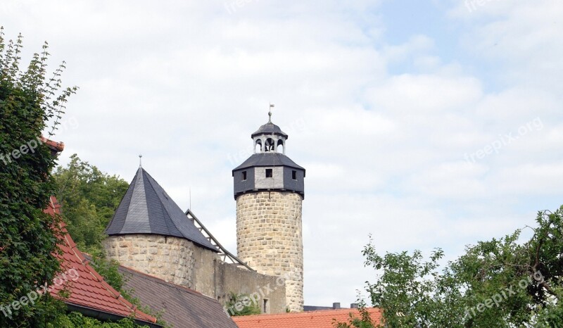 Tower Fortress Wall Wildungen Trees