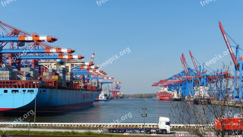 Container Gantry Crane Container Container Handling Container Ship Port