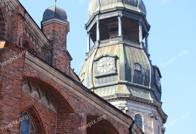 Latvia Riga Building Historic Baltic