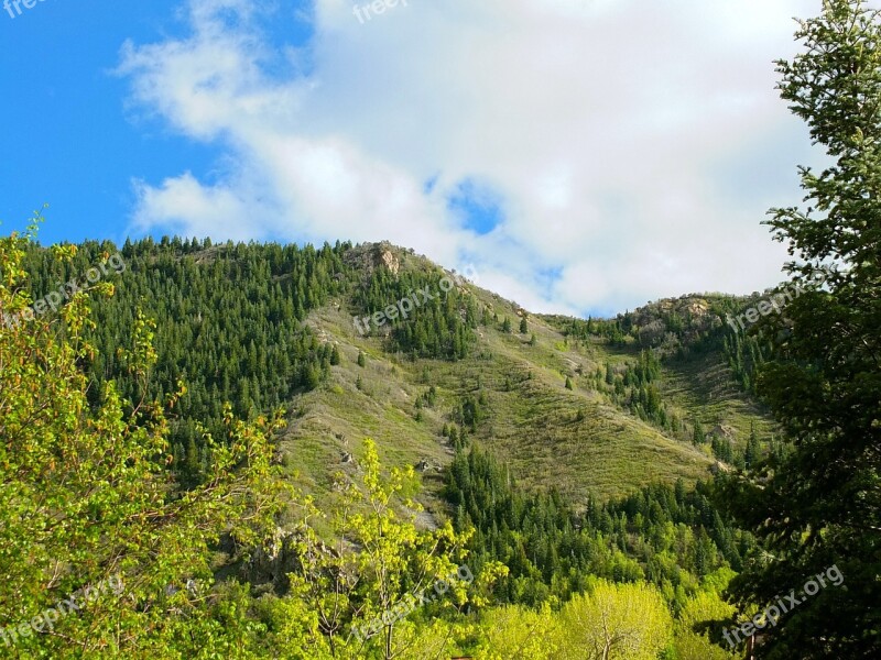 Mountains Spring Trees Nature Spring Landscape