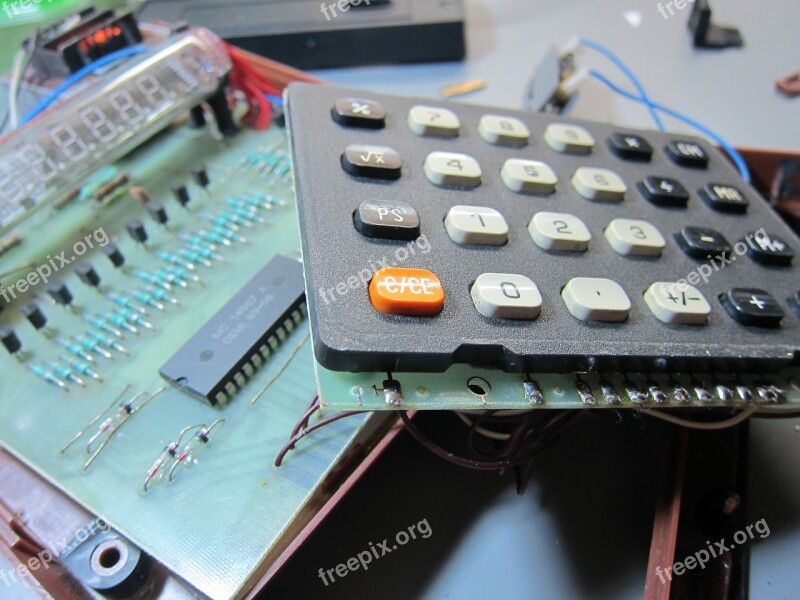 Electronics Retro Electronics Calculator Repair Keypad