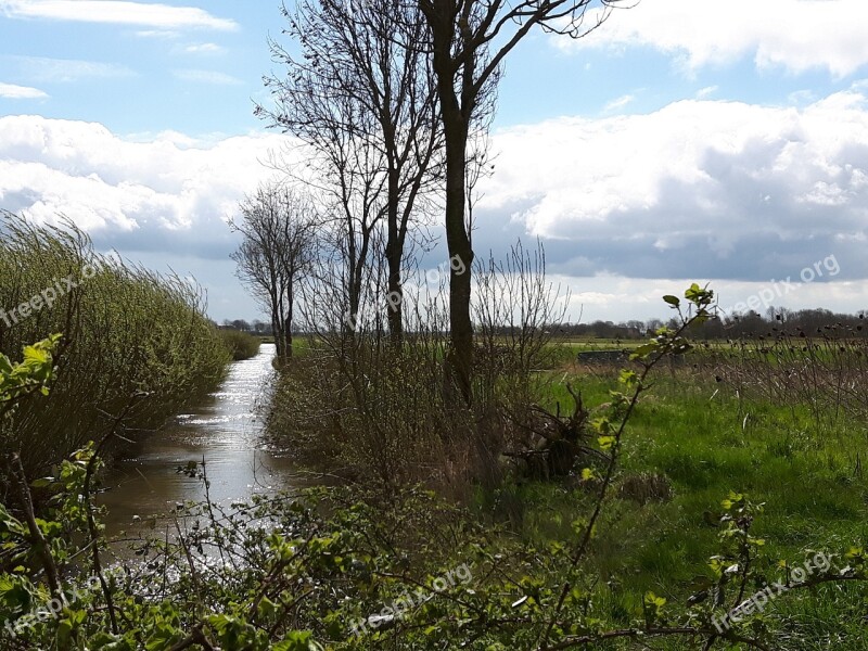 East Frisia Fehn Channel Landscape Friesland