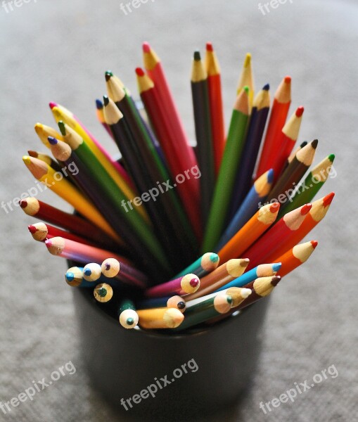 Pencils Colored Pencils Color Pencils Education School