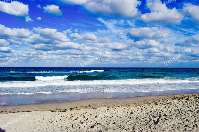 Earth Day Beach Clouds Ocean Sky