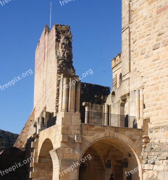 Ruin Masonry Palatinate Hambach Visit