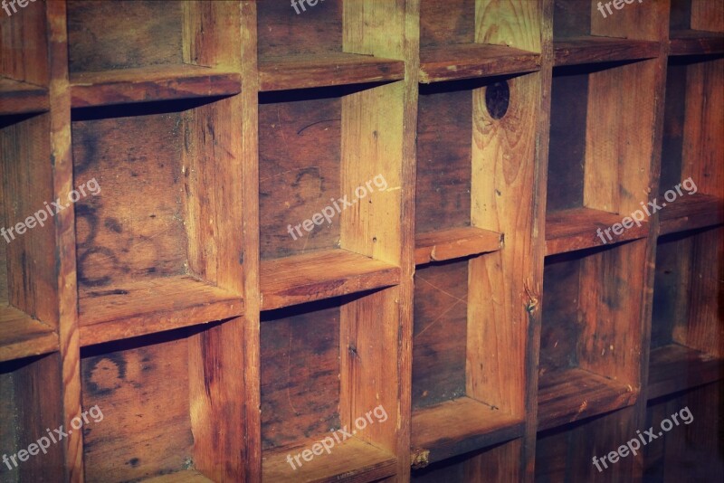 Shelf Old Old Fashioned Antique Wood