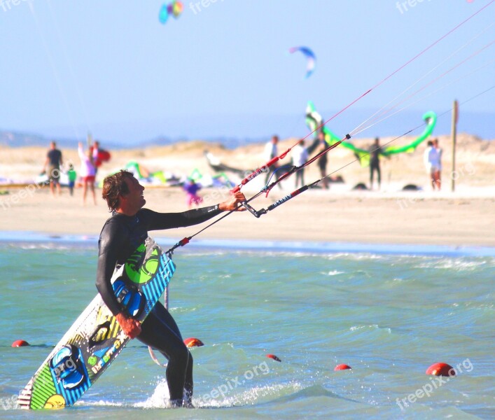 Kiting Water Sports Man Wind Sport