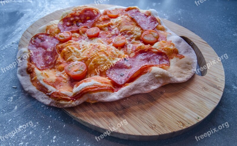 Pizza Stone Homemade Food Cheese