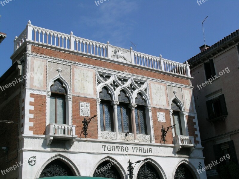 Italian Theater In Venice Teatro Venice Veneto Italy