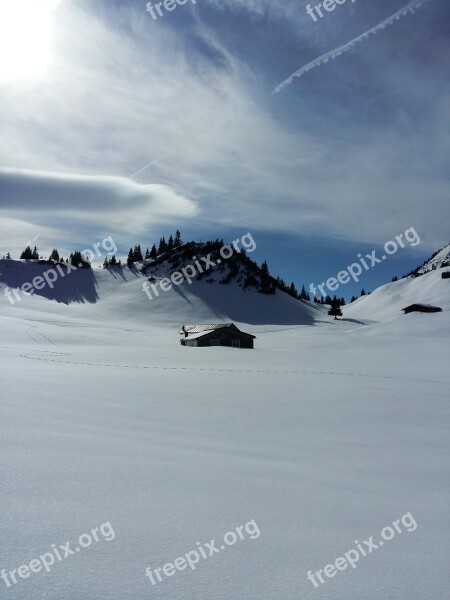 Mountains Lenggries Snow Winter Panorama