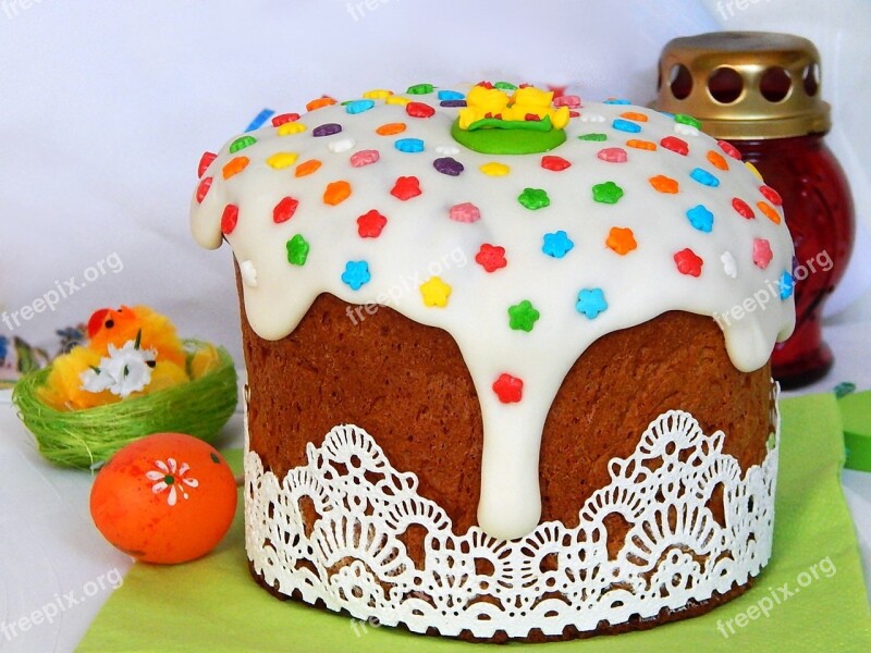 Easter Cake Easter Holiday Glaze Christ Is Risen