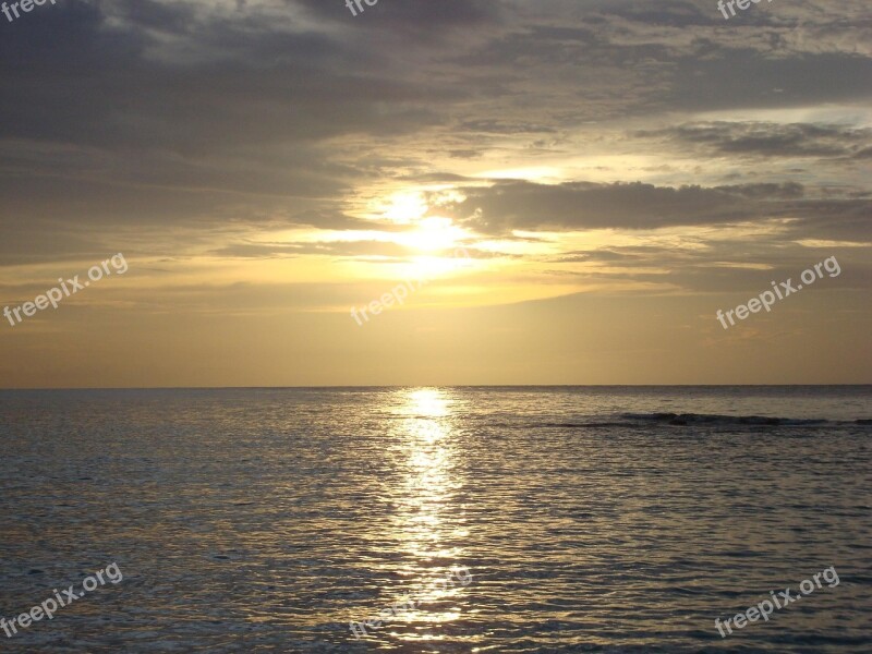 Jamaica Beach Sunset Runaway Bay Travel