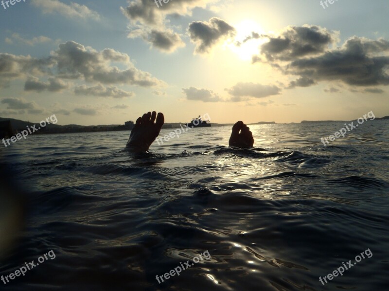 Ibiza Mediterranean Sea Water Feet