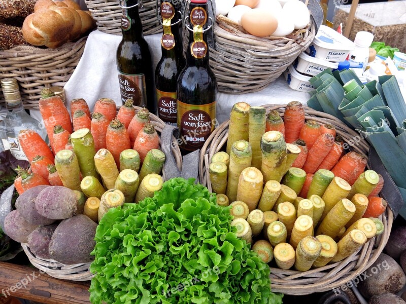 Vegetables Basket Egg Bread Cook