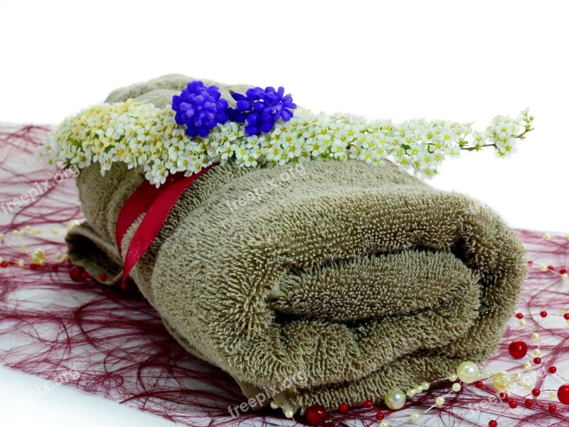 Flower Deco Decoration Plant Towel