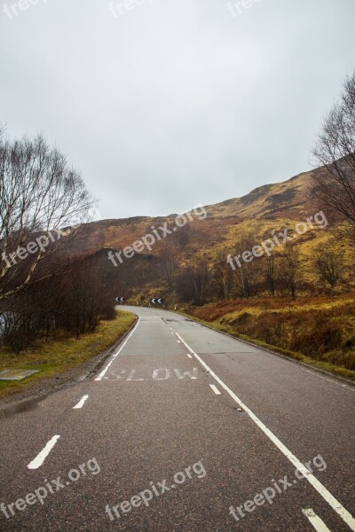 Scotland Water Lake Trees Nature